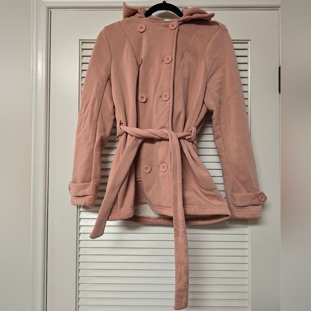 Miss Posh Los Angeles Outerwear - Jacket With White Fleece Lining & Hood